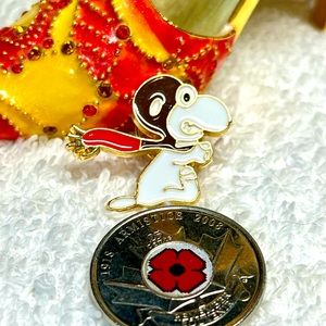 Pilot Snoopy/red baron -enamel pin/brooch